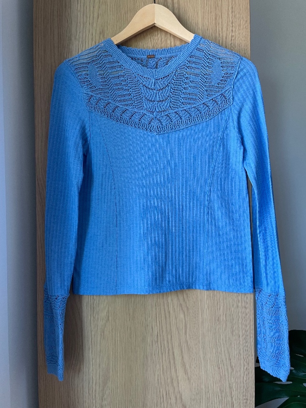 Free People Crotchet Knit Top - Size S